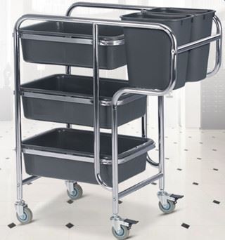 Cleaning Trolley Cart For Hotel Restaurant