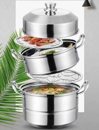 Chickens fish steam pot