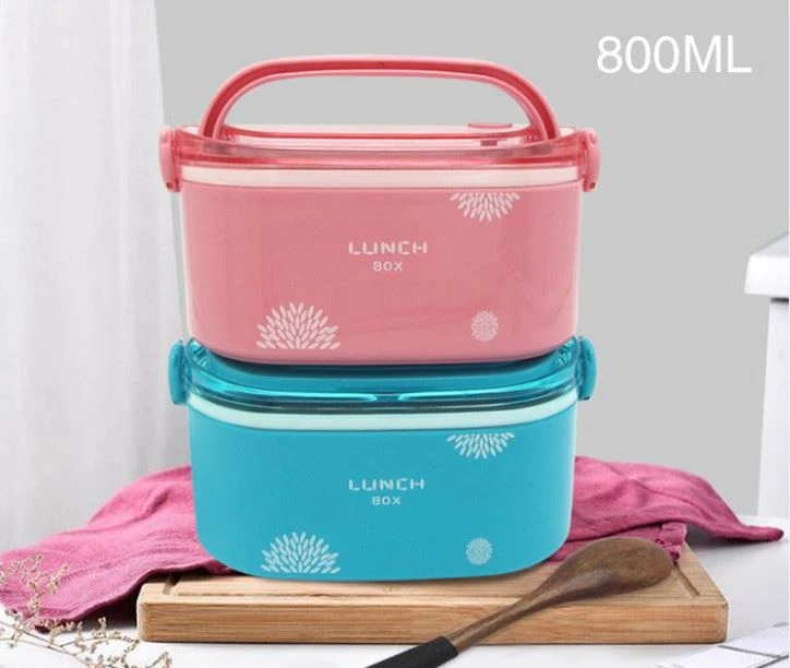 Inner stainless outer plastic lunch box