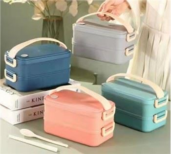 Двуетапна кутия за обяд от неръждаема стомана